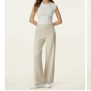 New OGL Textured Mid Rise Pull-on Straight Pant with Pockets - Limestone S